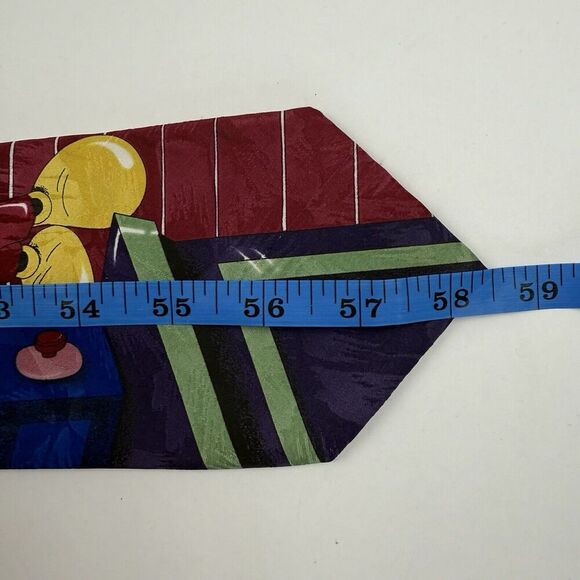 VTG Mickey Unlimited Novelty Necktie Tie Mickey Mouse Thinking Room Disney - Picture 6 of 6